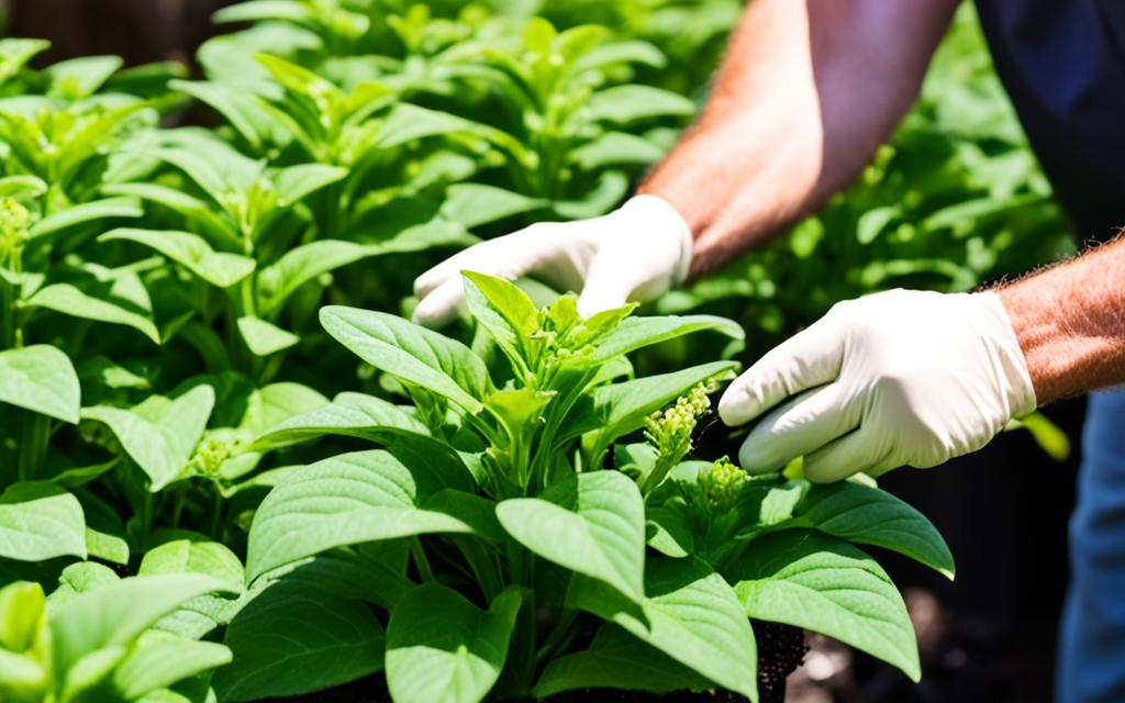 zorg bloemkoolplanten