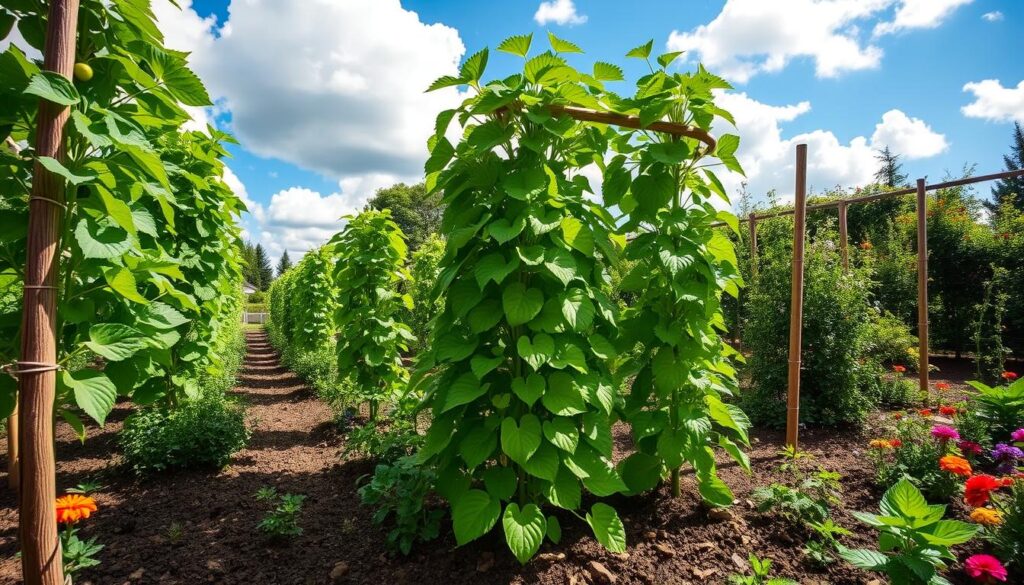 Kouseband in moestuin